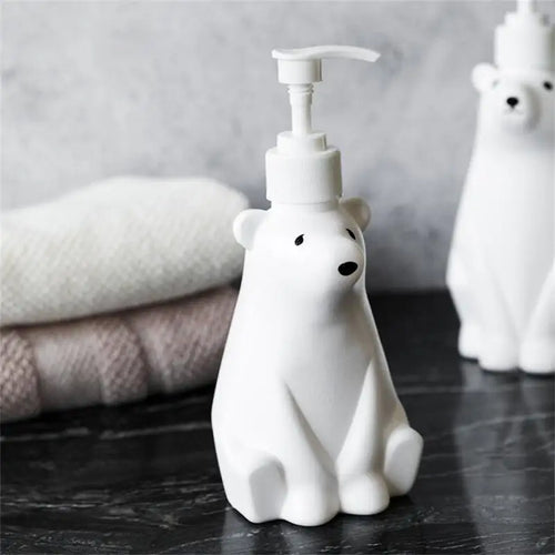 distributeur de lotion ours polaire rechargeable pour salle de bain - vue 2 sur 7