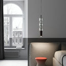 suspension moderne en verre avec luminaires en métal doré et noir