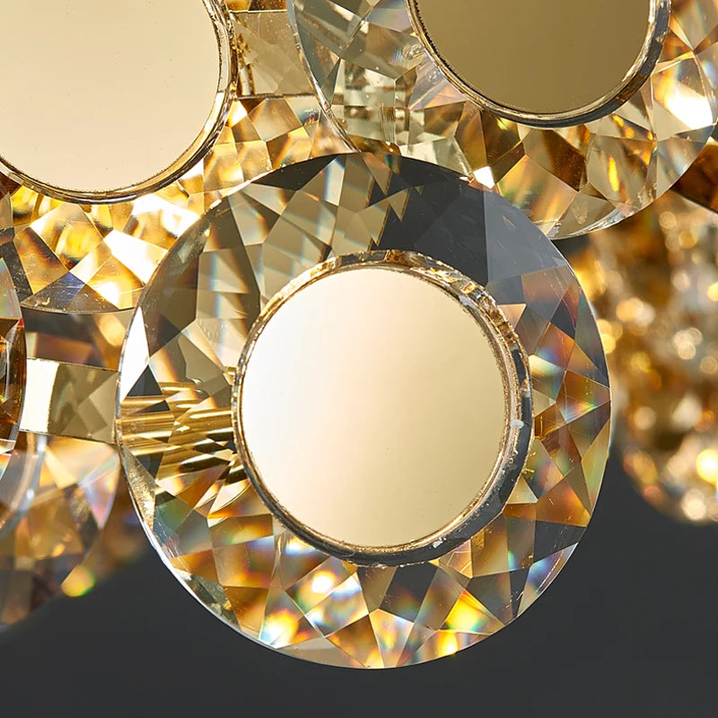 lustre en verre tournesol luxe design créatif pour espace moderne - vue 5 sur 14