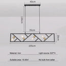 Style industriel fer art lustre restaurant salon lait thé café créatif 4 têtes personnalité lampe suspendue