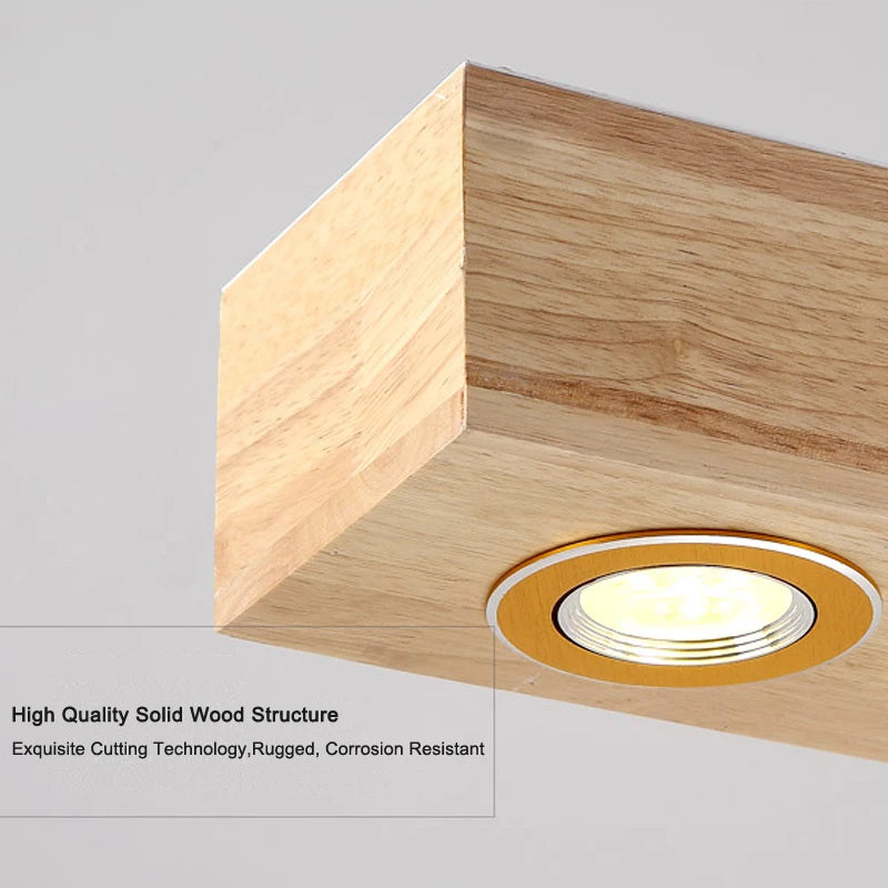 lampe suspendue led en bois au design moderne pour décoration intérieure - vue 9 sur 8