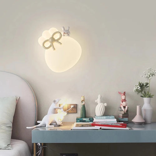 applique murale lapin et ours pour chambre enfant décorative - vue 2 sur 8