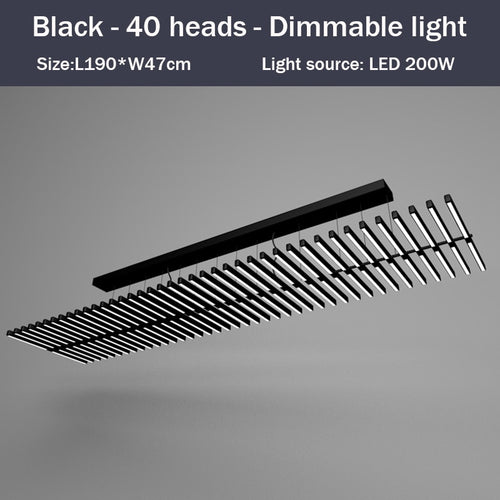 Lustre design LED en baguette lumineuse Bilbao