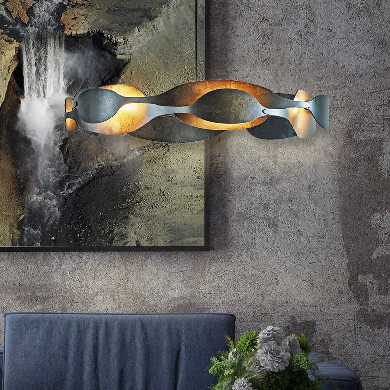 Italian Luxury Pendant Light Living Room Metal Window Artistic Sense Restaurant Hanging Lamp Hotel Lobby LED Lighting Chandelier - vue 5 sur 8