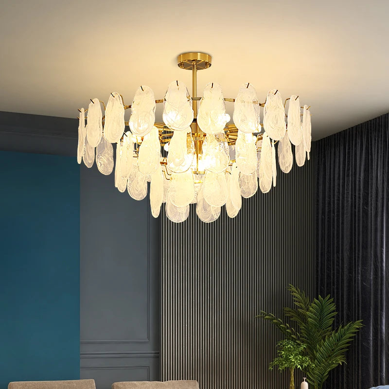 suspension rétro en verre moderne pour décoration intérieure 2024 - vue 4 sur 11