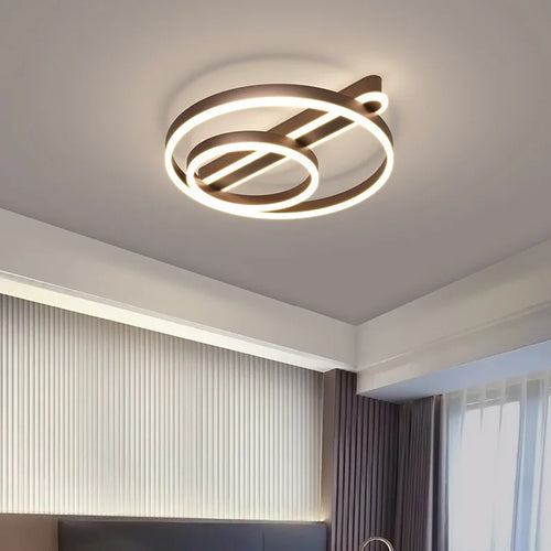 plafonnier led simple acrylique circulaire style nordique