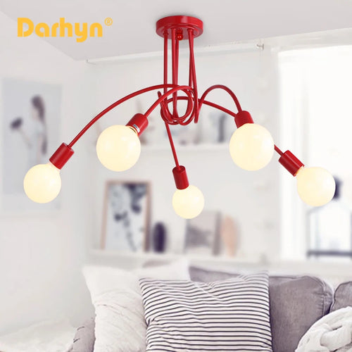 Lustre minimaliste moderne créatif en forme de branche plafonnier plaqué or hôtel restaurant salon cuisine chambre lumière