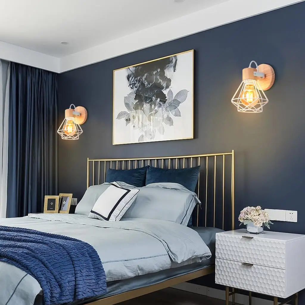 lampes suspendues nordiques en bois massif pour intérieur hôtel café bar - vue 11 sur 14