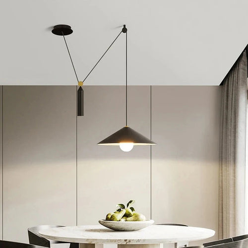 Suspension nordique créatif moderne avec lumières suspendues led