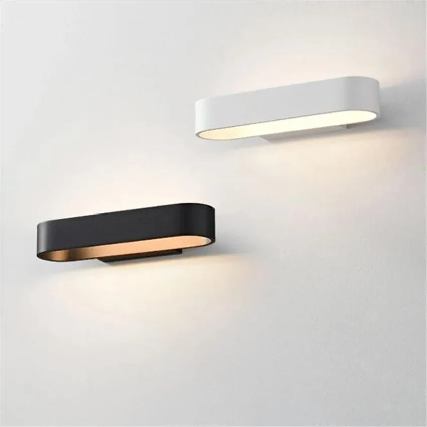 Aluminum LED Wall Lamp, Modern and Minimalist Indoor Lighting, Bedside Decorative Lamp, Corridor Wall Lamp, 12W - vue 2 sur 8