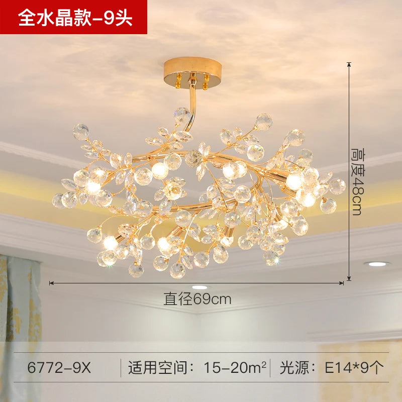 lustre en céramique italien éclairage cristal pour mariage et intérieur - vue 14 sur 14