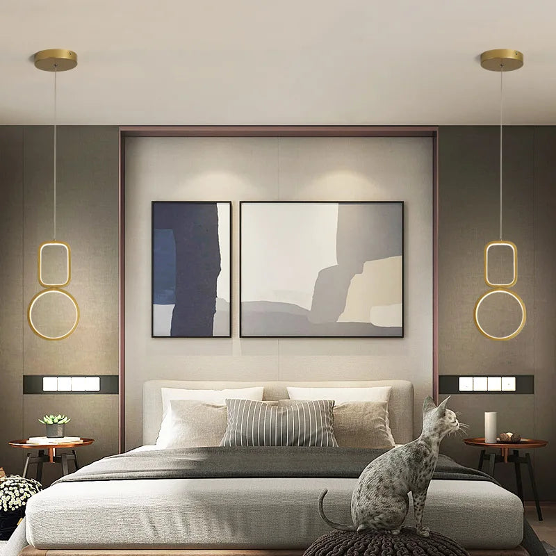 suspension led moderne pour un éclairage décoratif intérieur - vue 7 sur 10