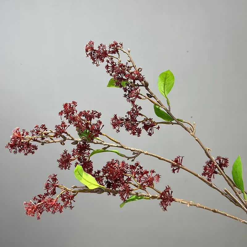 lot de 2 fleurs artificielles en saule des neiges décoratives