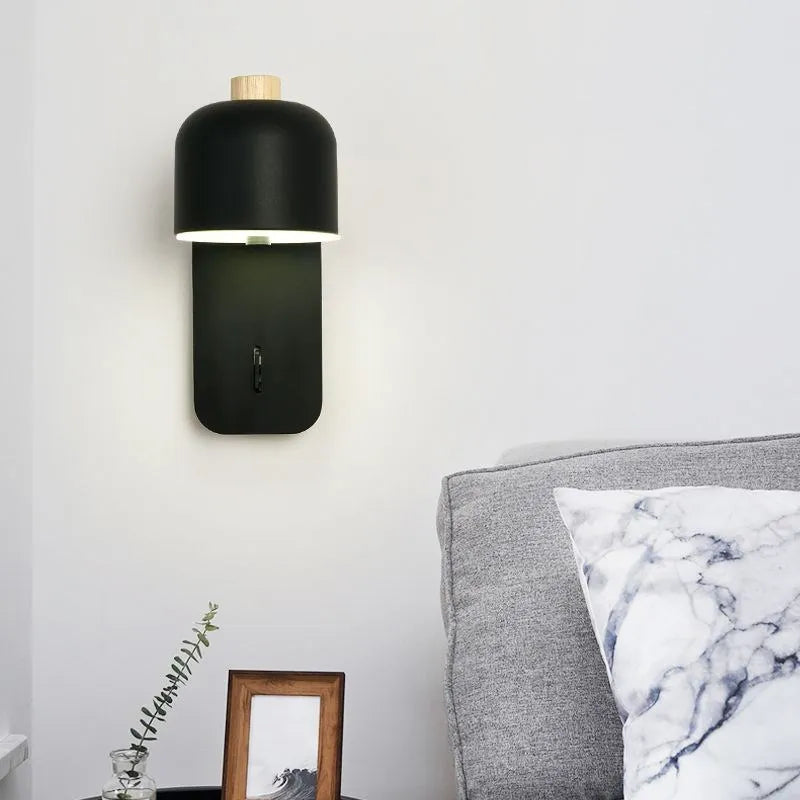 Applique murale LED nordiques minimaliste rotatif Macaron Multihead décor à la maison lumière pour chambre salon allée salle à manger luminaires
