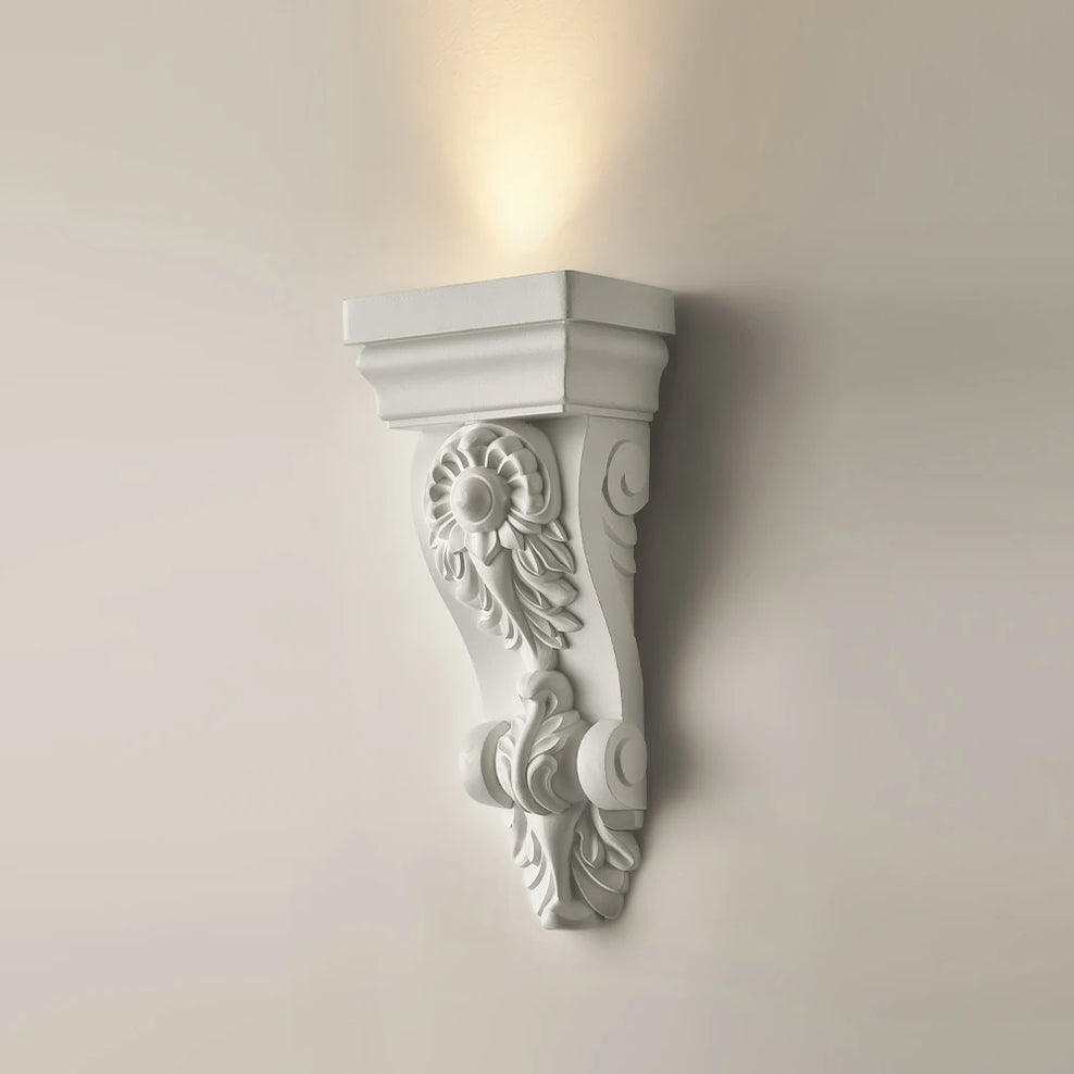 applique murale vintage française style nordique sculptée décorative