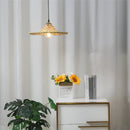 lustre d'art fait main en bambou naturel style chinois led