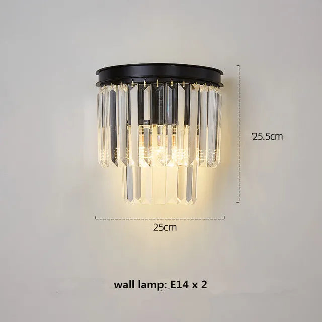 Lustre en cristal LED moderne américain salon salle à manger Villa suspension chambre plafond suspension lampe décor à la maison Lustre - vue 20 sur 21
