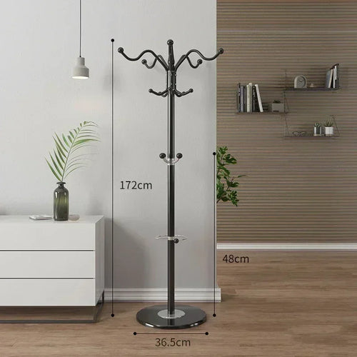 porte-manteau moderne en métal forme d'arbre pour économiser de l'espace - vue 4 sur 13