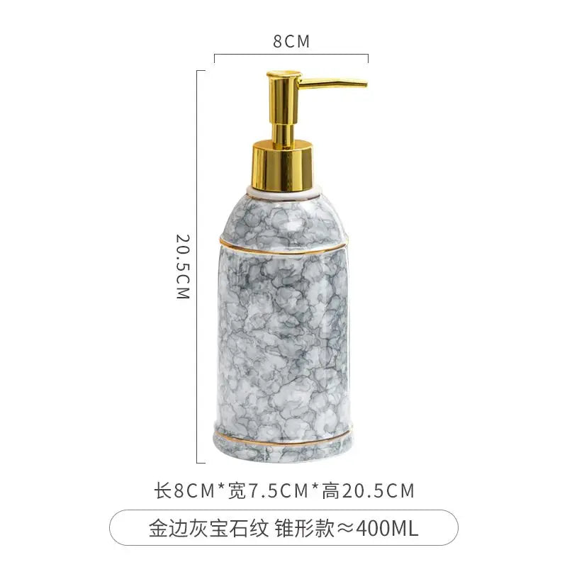 distributeur de savon céramique pour gel douche et désinfectant - vue 12 sur 30