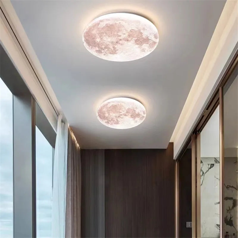 plafonnier lune led romantique créative pour enfants - vue 5 sur 10
