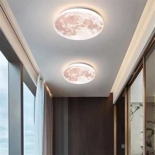 plafonnier lune créatif pour éclairage romantique dans une chambre - vue 6 sur 9