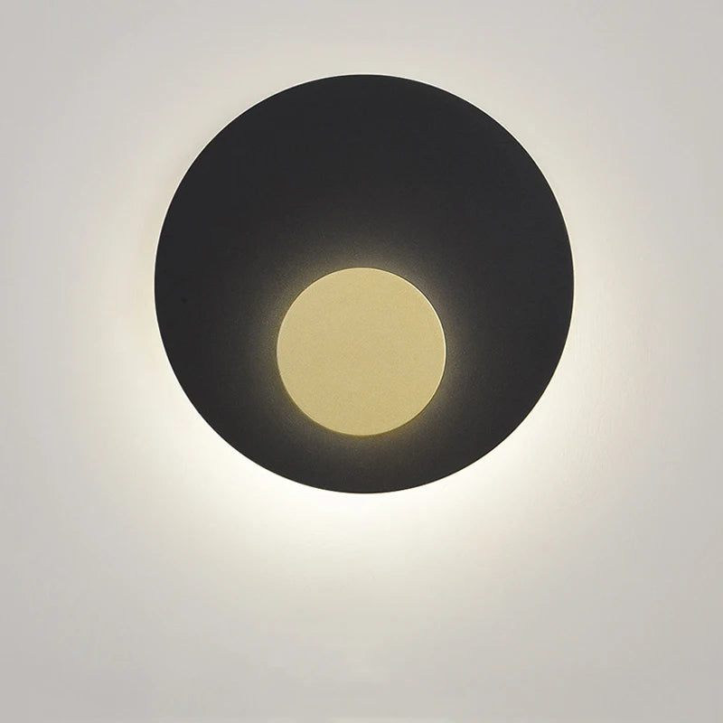 applique murale led lune dorée style nordique décoratif - vue 5 sur 8