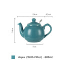 theiere farmhouse london pottery ceramique filtre inox