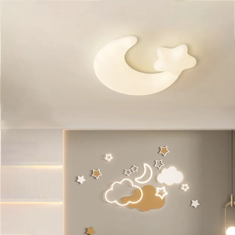 plafonnier mignon étoile lune nuage pour chambre enfant décorative - vue 5 sur 10