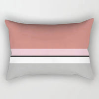 housse de coussin géométrique nordique jaune et rouge 30 x 50 cm
