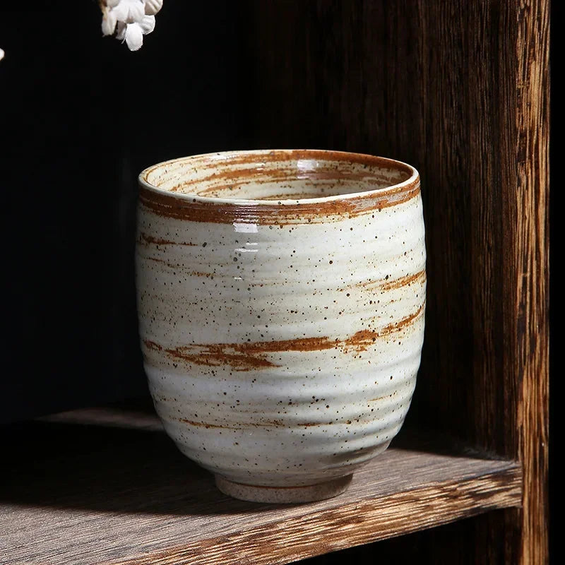 Tasse japonaise ceramique artisanale style retro unique