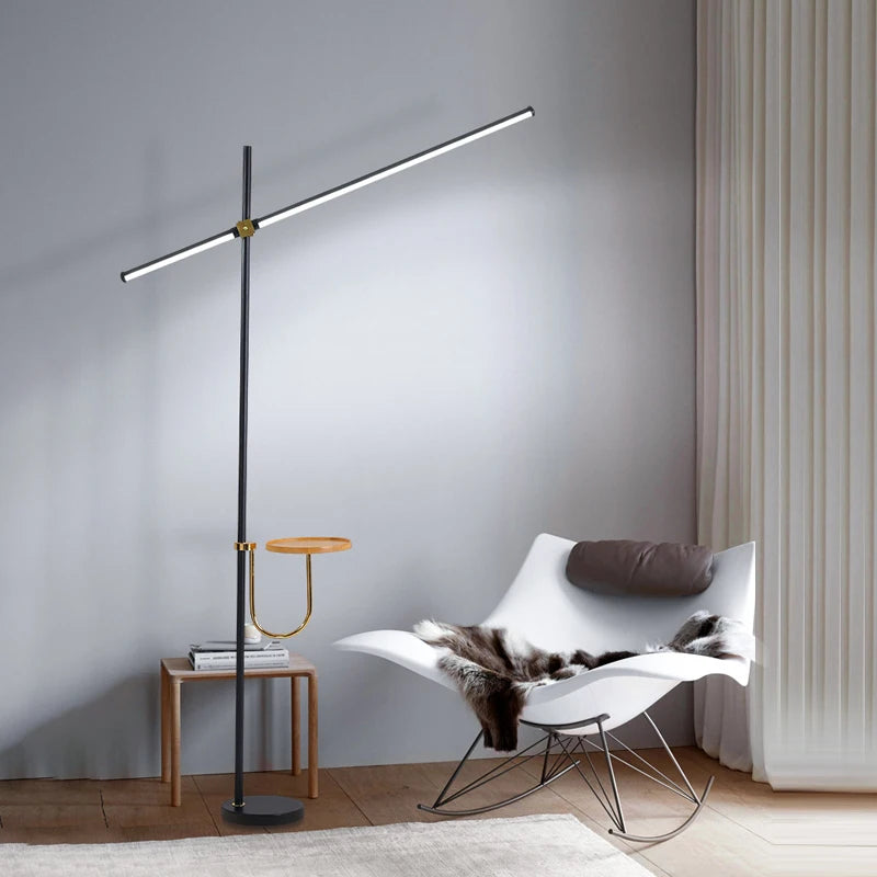 Lampadaire design sur pied Led minimaliste moderne - vue 5 sur 8