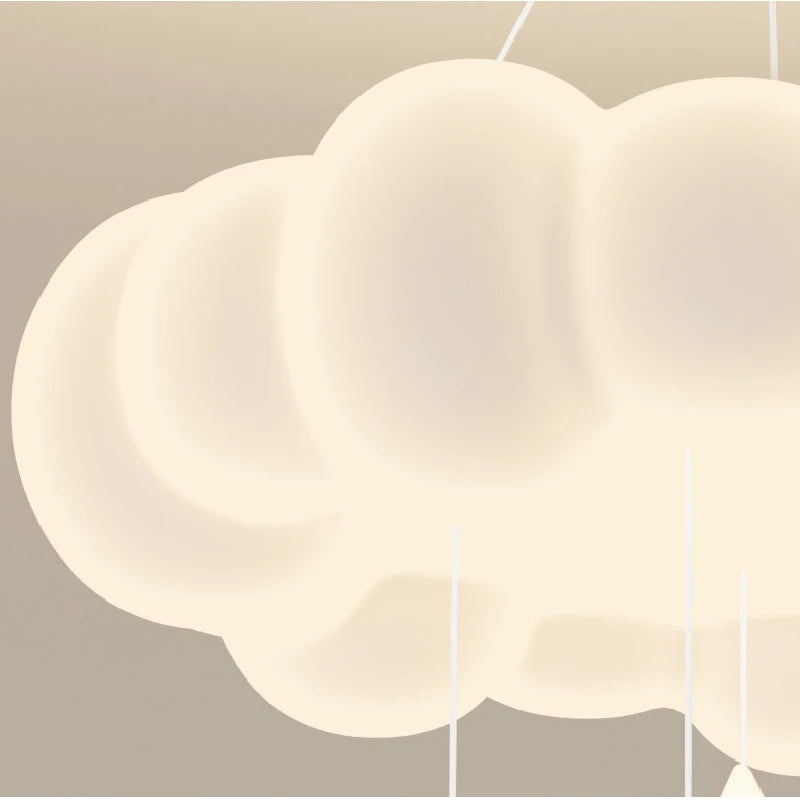 lustre moderne nuages romantique pour chambre enfant décoration intérieur - vue 6 sur 12