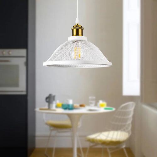 suspension Vintage rétro noir fer Net-Cage cuisine E27 LED pour chambre salon Restaurant - vue 2 sur 13