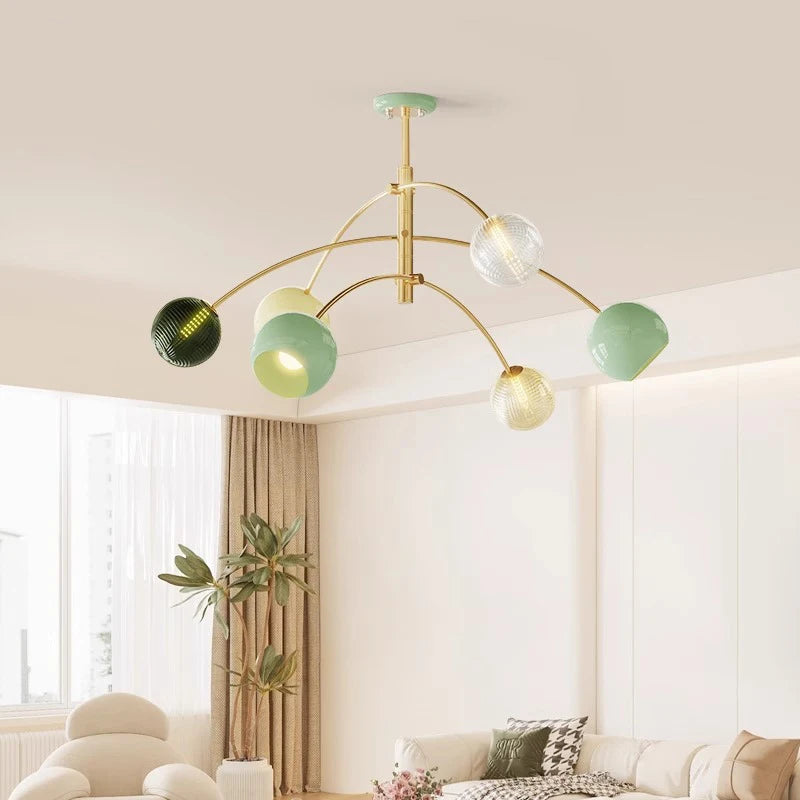 lustre led de luxe moderne pour éclairage intérieur - vue 3 sur 7