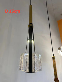 lustre en cristal design moderne pour restaurants bars et cafés