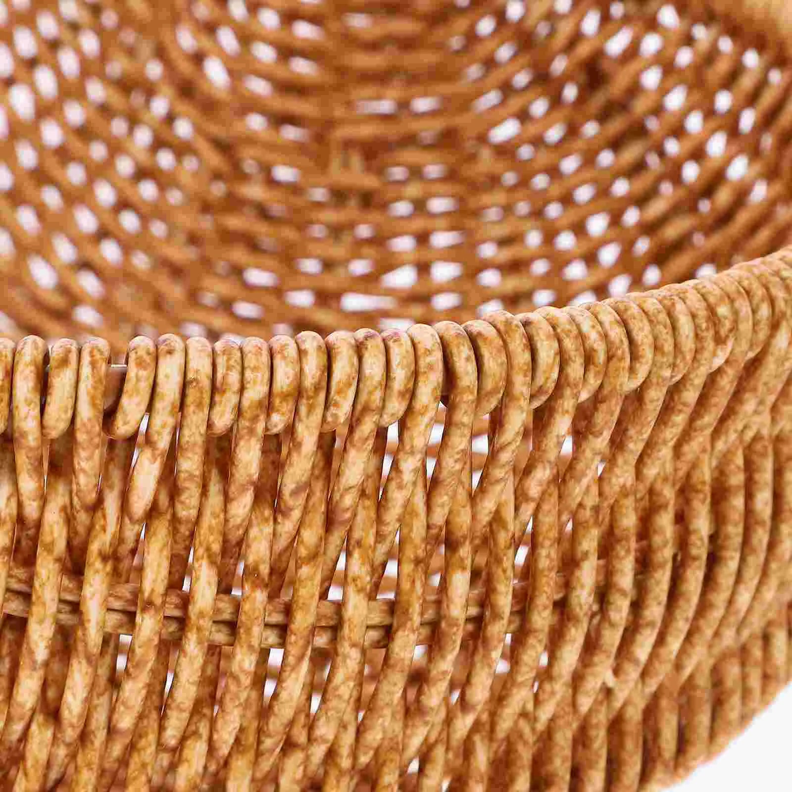 panier en osier tressé pour pain et nourriture en voyage - vue 8 sur 7