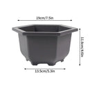 pots de fleurs rectangulaires imitation argile pour jardin extérieur