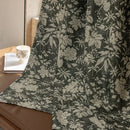 Rideau occultant floral moderne pour chambre ou salon