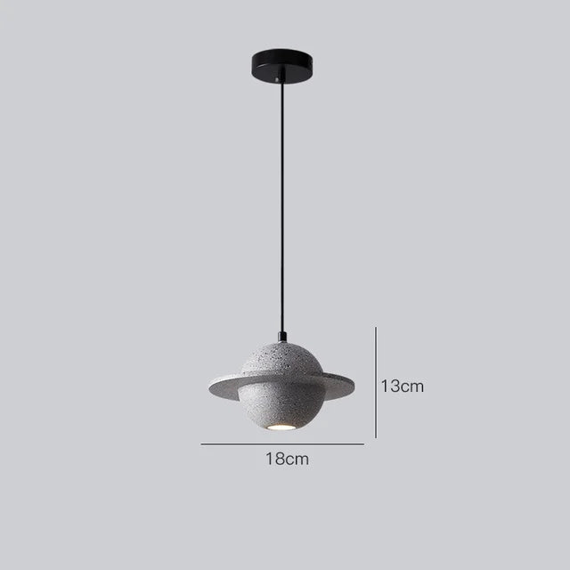suspension en béton design mini planètes pour décoration intérieure - vue 9 sur 16