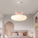 lustre mignon nuage ailes d'ange pour chambre de bébé
