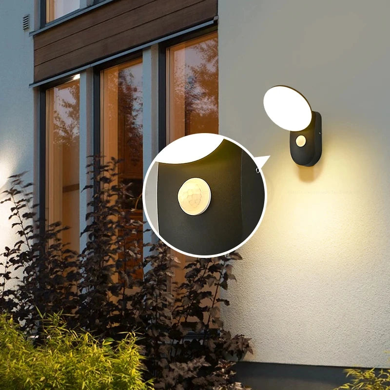 LED Applique Murale À Induction Extérieure IP65 Éclairage Étanche Villa Cour Jardin Décoration Porche Lampe Applique Murale Lampara Pared - vue 4 sur 14