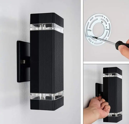 applique murale extérieure LED cubique - vue 6 sur 11