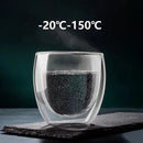 Ensemble tasses expresso double paroi verre 80 ml