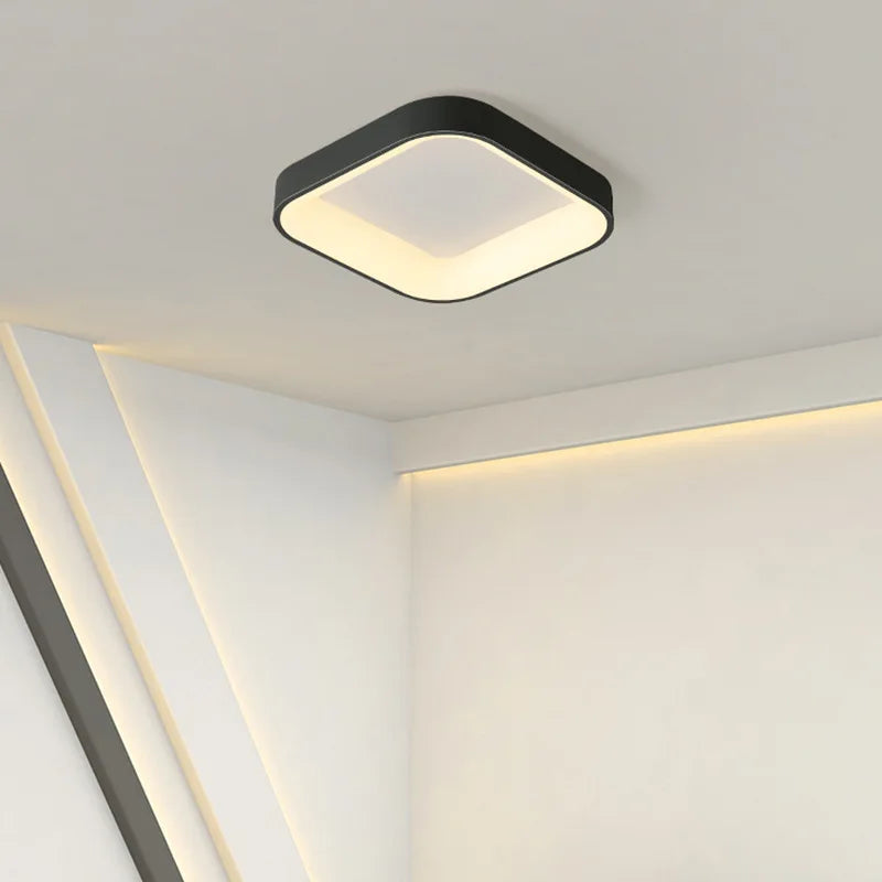 plafonnier led moderne carré minimaliste pour éclairage intérieur - vue 3 sur 9