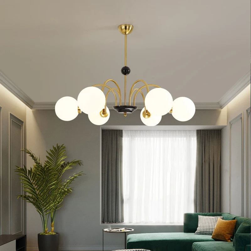 lustre rétro romantique avec protection des yeux et lumière douce - vue 3 sur 16