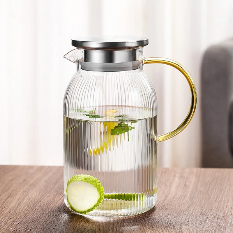 Carafe en verre eau citronnee 1400 1800 ml