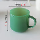 Tasse verre borosilicate retro style saphir resistante chaleur