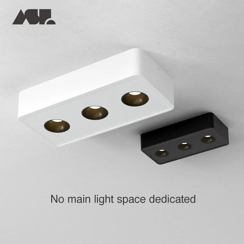 plafonnier spots Aisilan Ultra-mince LED monté en Surface Anti-éblouissement sans scintillement Spot pour hall intérieur salon 36W - vue 2 sur 3