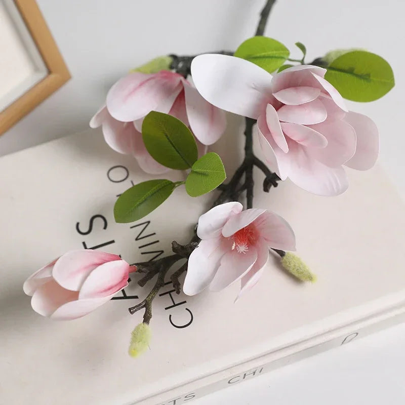 fleurs artificielles magnolias pour décoration florale extérieure - vue 9 sur 10