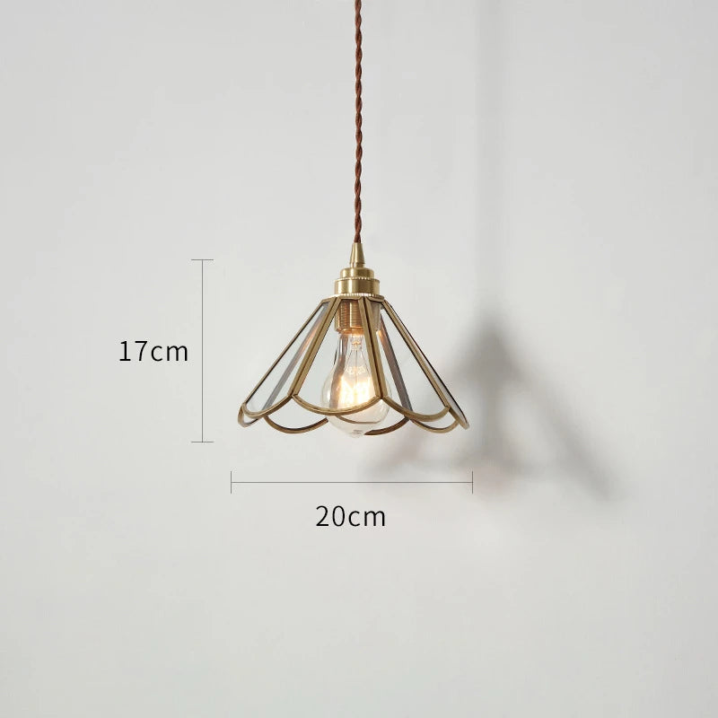 Suspension Nordique LED en Verre et corps doré - vue 9 sur 20